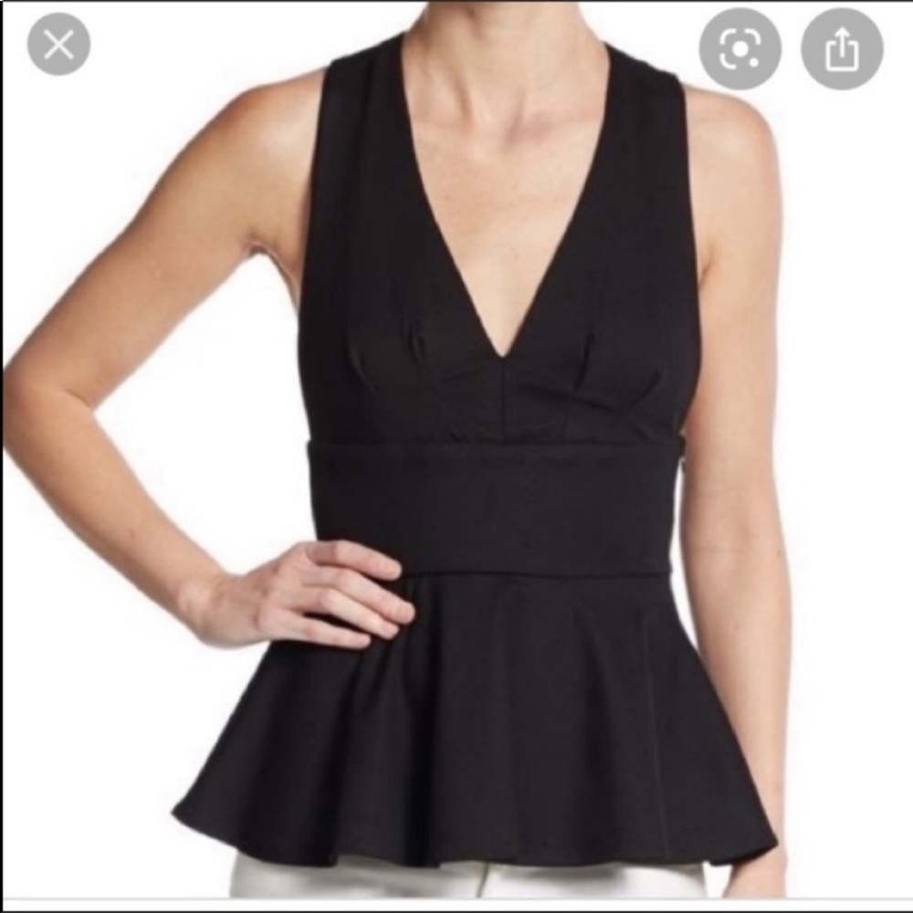 Karina Grimaldi Roxanne Peplum Top